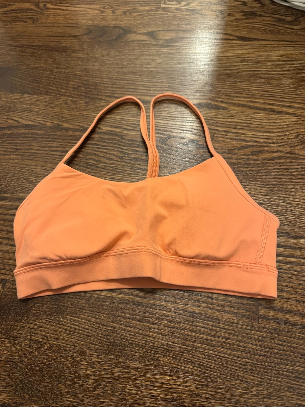 lululemon athletica Coral Orange Strappy Sports Bra